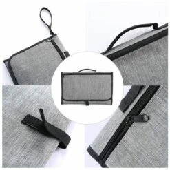 Fasciatoio Portatile, Fasciatoio Da Viaggio, Fasciatoio Pieghevole Con Tasche Per Imbottitura Per La Testa Kit Fasciatoio Per Orinatoio Per Viaggi All'aperto A Casa Del Bambino (grigio) -Cameretta Per Bambini 67411676 3