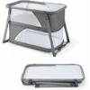 DREAMADE Lettino Da Viaggio 3 In 1 Convertibile In Letto A Dondolo E Letto Da Gioco, Box Culla Neonato Regolabile Con Materasso Per 0 A 24 Mesi, Carico Massimo 22 Kg, Grigio, In Metallo, 107x64x71 Cm 2 DREAMADE Lettino Da Viaggio 3 In 1 Convertibile In Letto A Dondolo E Letto Da Gioco, Box Culla Neonato Regolabile Con Materasso Per 0 A 24 Mesi, Carico Massimo 22 Kg, Grigio, In Metallo, 107x64x71 Cm -Cameretta Per Bambini 67647437 1