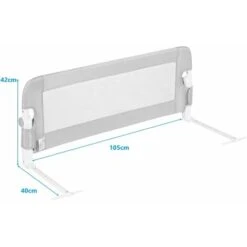 DREAMADE Sponda Per Il Letto 100 Cm, Sponda Letto Di Sicurezza Per Bambini Piccoli, Sponda Pieghevole Anti Caduta Per Bimbi, Sponda Universale Per Letti Singoli E Matrimoniali (Grigio) 11 DREAMADE Sponda Per Il Letto 100 Cm, Sponda Letto Di Sicurezza Per Bambini Piccoli, Sponda Pieghevole Anti Caduta Per Bimbi, Sponda Universale Per Letti Singoli E Matrimoniali (Grigio) -Cameretta Per Bambini 67647450 5