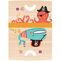 Onlywood Sedia Montessori In Legno PIRATI Con Disegni Colorati -Cameretta Per Bambini 67699733 3