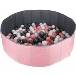 Piscina Rotonda Pieghevole Piscina Di Palline Rosa 0,8 Metri -Cameretta Per Bambini 67910621 3