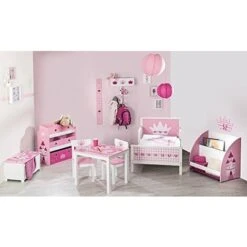 Roba Cassapanca Per GiocattoliKrone In Legno, Bianco/Rosa -Cameretta Per Bambini 70697447 3