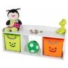 Iris Ohyama Kbn-3r Panca Portaoggetti In Legno, Bianco, 3 Scomparti -Cameretta Per Bambini 70706976 1