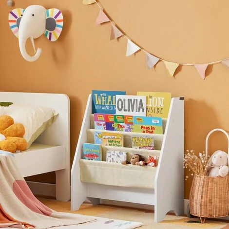 SoBuy Libreria,Portariviste A Terra, Scaffale Per Riviste, 4 Scomparti,FRG225-W 4 SoBuy Libreria,Portariviste A Terra, Scaffale Per Riviste, 4 Scomparti,FRG225-W - immagine 2