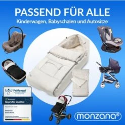 Monzana Sacco Termico Bimbo Universale Con Scaldamani E Custodia Con Strisce Antivento Lavabile A 30° Seggiolino Auto Beige 10 Monzana Sacco Termico Bimbo Universale Con Scaldamani E Custodia Con Strisce Antivento Lavabile A 30° Seggiolino Auto Beige -Cameretta Per Bambini 74607334 4