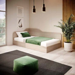 Letto Una Piazza E Mezza Contenitore 120x190cm Rovere Camera ALEX GIHOME®