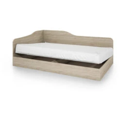 Letto Una Piazza E Mezza Contenitore 120x190cm Rovere Camera ALEX GIHOME® -Cameretta Per Bambini 76223740 5