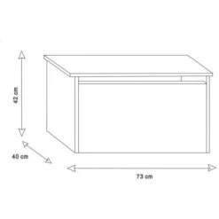 Scatola Portagiochi Bianca - Scatola Portagiochi - 73x42x40 Cm - Ribalta Con Molla A Gas -Cameretta Per Bambini 77189687 5