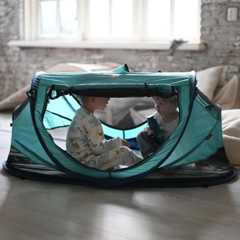 Deryan PL-OCEAN Peuter Luxe Lettino/Tenda Da Viaggio, Blu 4 Deryan PL-OCEAN Peuter Luxe Lettino/Tenda Da Viaggio, Blu - immagine 2