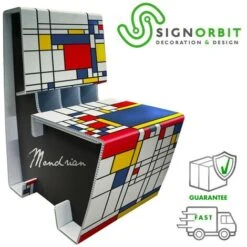 Poltrona Sedia Mondrian - In Plastica Per Esterno E Interno -Cameretta Per Bambini 77699789 2