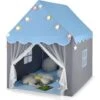 COSTWAY Tenda Da Gioco Per Bambini, Tenda Castello Con Tappetino Lavabile, Luci A Forma Di Stella, Per Interno Ed Esterno, 105 X 121 X 136 Cm (Azzurro) 1 COSTWAY Tenda Da Gioco Per Bambini, Tenda Castello Con Tappetino Lavabile, Luci A Forma Di Stella, Per Interno Ed Esterno, 105 X 121 X 136 Cm (Azzurro) -Cameretta Per Bambini 78089419 1