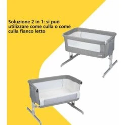 Safety 1st Calidoo Culla Fianco Letto, Co-sleeping, Con Reclinazione E 7 Altezze, Lettino Da Viaggio Per Neonato, Colore Warm Gray -Cameretta Per Bambini 78977349 3