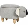 Sgabello Contenitore Per Bambini A Forma Di Volpe In Tessuto Grigio Con Gambe In Legno Coala 2 Sgabello Contenitore Per Bambini A Forma Di Volpe In Tessuto Grigio Con Gambe In Legno Coala -Cameretta Per Bambini 80145217 1