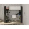 Letto A Soppalco Murphy Per Un Bambino Nero Grafite E Bianco Opaco Con Scrivania Bianco E Nero -Cameretta Per Bambini 80330156 1