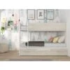 Letto A Castello Charlie Per Tre Bambini Bianco Opaco E Rovere Rovere E Bianco -Cameretta Per Bambini 80403353 1