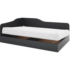 Letto Singolo Contenitore 82x190cm Antracite Alex Gihome® -Cameretta Per Bambini 80403478 2