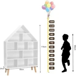 WOLTU Libreria Scaffale Bambini Per Libri Giocattoli Portalibri Multistrato -Cameretta Per Bambini 80878917 2
