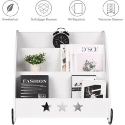 WOLTU Libreria Piccola Per Bambini Legno Scaffale Porta Giochi Organizzatore -Cameretta Per Bambini 80879523 4