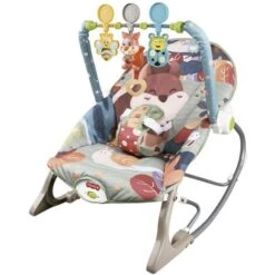 Dondolo Per Bambini Neonati Rocker 49x46x65 Cm Accessori Con Vibrazione E Suoni