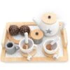 Set Té Giocattolo Montessori Robincool Tea Caprizze 27x21x10 Cm In Legno Eco Con Vassoio Teiera E Accessori Inclusi -Cameretta Per Bambini 81222067 1