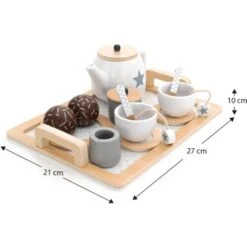 Set Té Giocattolo Montessori Robincool Tea Caprizze 27x21x10 Cm In Legno Eco Con Vassoio Teiera E Accessori Inclusi 10 Set Té Giocattolo Montessori Robincool Tea Caprizze 27x21x10 Cm In Legno Eco Con Vassoio Teiera E Accessori Inclusi -Cameretta Per Bambini 81222067 4