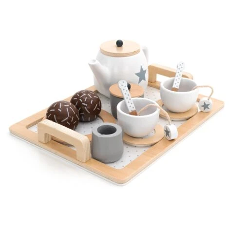 Set Té Giocattolo Montessori Robincool Tea Caprizze 27x21x10 Cm In Legno Eco Con Vassoio Teiera E Accessori Inclusi 7 Set Té Giocattolo Montessori Robincool Tea Caprizze 27x21x10 Cm In Legno Eco Con Vassoio Teiera E Accessori Inclusi - immagine 5