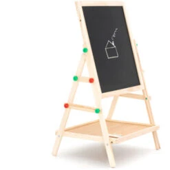 Lavagna Magnetica E Lavagna Per Gesso 2 In 1 Montessori Robincool Harvard 41x35x65 Cm Fabbricata In Legno Ecologico E Accessori -Cameretta Per Bambini 81222092 3