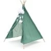 Tenda Tipi Per Bambini Montessori Robincool Kaplana 80x80x110 Cm Pieghevole Uso Interno E Esterno Fabbricata In Tessuto Verde -Cameretta Per Bambini 81222095 1