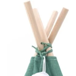 Tenda Tipi Per Bambini Montessori Robincool Kaplana 80x80x110 Cm Pieghevole Uso Interno E Esterno Fabbricata In Tessuto Verde -Cameretta Per Bambini 81222095 3