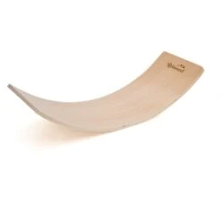 Tavola Per Equilibrio Montessori Metodo Pikler Robincool Curvy 82x30x19 Cm In Legno Ecologico Peso Massimo: 60 Kg
