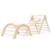 Palestra Per Bambini Montessori Metodo Pikler Robincool Climb 66x84,5x73,2 Cm In Legno Ecologico Con Arco Rampicante E Scivolo -Cameretta Per Bambini 81222103 1