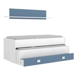 LETTO COMPATTO CON SCAFFALE SEAL - Artic /Acquamarina -Cameretta Per Bambini 81466442 4