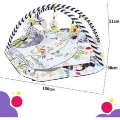 Tappetino Per Bambini, Tappetino Risveglio Per Bambini Tappetino Per Attività Tappetino Risveglio Scalabile Multifunzionale Con 30 Palline Oceaniche -Cameretta Per Bambini 81534358 5