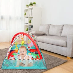 Tappetino Per Bambini, Tappetino Risveglio Per Bambini Recinzione 3 In 1 Supporto Per Il Fitness Giocattolo Per Bambini Tappetino Per Attività Tappetino Per Bambini Con 18 Palline Oceaniche -Cameretta Per Bambini 81534365 5