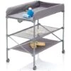 DYHF Tavolo Per La Cura Del Bambino Pieghevole Tavolo Per La Cura Dei Pannolini Per Bambini 74x48x90cm Grigio -Cameretta Per Bambini 81565050 1