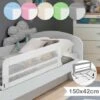 Barriera Per Letto - Pieghevole E Portatile, 150 X 42 Cm, Bianco - Sponda Da Letto Per Bambini, Neonati, Di Sicurezza, Di Protez -Cameretta Per Bambini 82403145 1