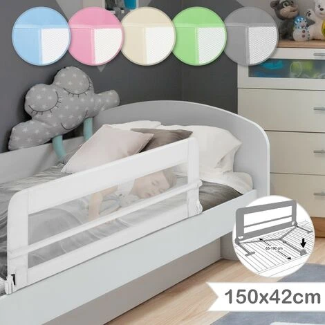 Barriera Per Letto - Pieghevole E Portatile, 150 X 42 Cm, Bianco - Sponda Da Letto Per Bambini, Neonati, Di Sicurezza, Di Protez 3 Barriera Per Letto - Pieghevole E Portatile, 150 X 42 Cm, Bianco - Sponda Da Letto Per Bambini, Neonati, Di Sicurezza, Di Protez