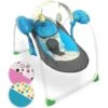 Sdraietta Neonati - Pieghevole, Con Arco Giochi, 5 Velocità Di Oscillazione, 8 Melodie, Blu - Sedia A Dondolo Per Neonati, Altal -Cameretta Per Bambini 82403242 1