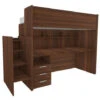 WOODYSCRIV - Letto A Castello Con Scrivania E Cassettiera, Scaletta A Giorno Indipendente. - Noce Caracalla 1 WOODYSCRIV - Letto A Castello Con Scrivania E Cassettiera, Scaletta A Giorno Indipendente. - Noce Caracalla -Cameretta Per Bambini 82685741 1