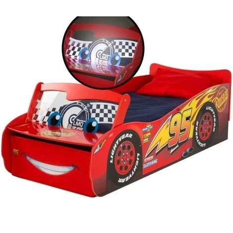 Lettino Sagomato Con Luci Saetta Disney Cars 4 Lettino Sagomato Con Luci Saetta Disney Cars - immagine 2