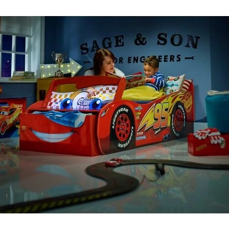 Lettino Sagomato Con Luci Saetta Disney Cars 5 Lettino Sagomato Con Luci Saetta Disney Cars - immagine 3
