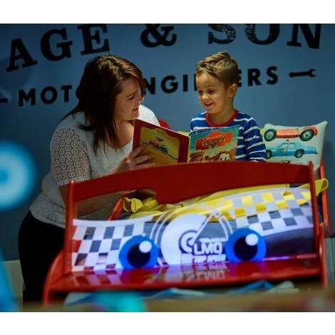 Lettino Sagomato Con Luci Saetta Disney Cars 6 Lettino Sagomato Con Luci Saetta Disney Cars - immagine 4