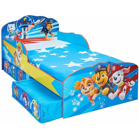 Lettino In Legno Paw Patrol Con Contenitori Portaoggetti 6 Lettino In Legno Paw Patrol Con Contenitori Portaoggetti - immagine 4