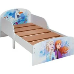 Lettino In Legno Disney Frozen 2 Con Contenitori In Tessuto -Cameretta Per Bambini 83560722 2