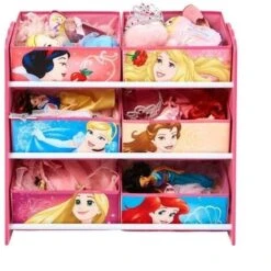 Princess Scaffale Portagiochi In Legno Principesse Disney
