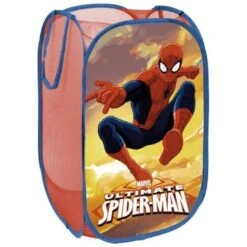 Spiderman Portagiochi In Tessuto Pop Up