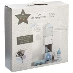 Stoccaggio Di Colonne Grigie - Magazzino A Colonna, Grigio, Polipropilene, Dimensioni 34x140x32 Cm - Atmosphera Créateur D'intérieur -Cameretta Per Bambini 83769194 2