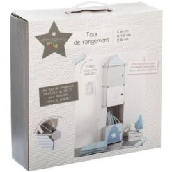 Stoccaggio Di Colonne Grigie - Magazzino A Colonna, Grigio, Polipropilene, Dimensioni 34x140x32 Cm - Atmosphera Créateur D'intérieur -Cameretta Per Bambini 83769194 3