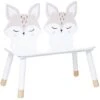 Panchina Per Bambini Douceur Fox, Bianco - Atmosphera Créateur D'intérieur -Cameretta Per Bambini 83778413 1
