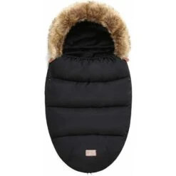 MINKUROW Coprigambe Invernale Extra Caldo Con Pile Di Corallo Per Passeggini Buggys Joggers / Coprigambe 97 X 50 X 10 Cm (Confezione Da 1) Nero,